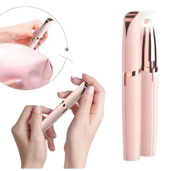 Rechargeable Electric Flawless Eyebrow Depilator Pen With Usb - Imagem 8