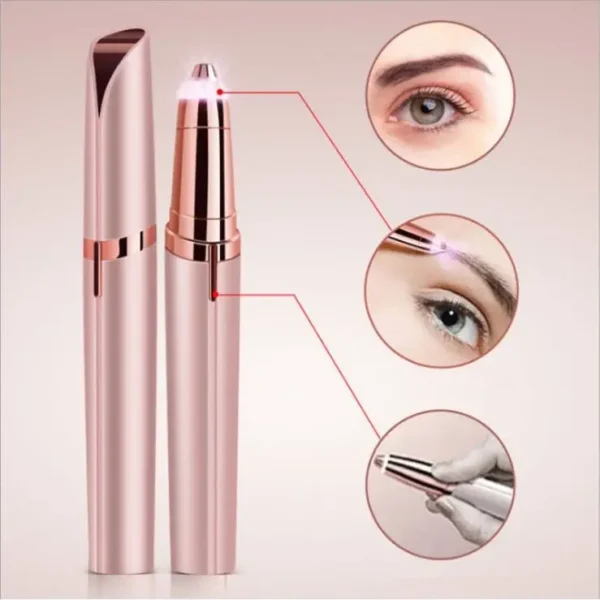 Rechargeable Electric Flawless Eyebrow Depilator Pen With Usb - Imagem 3