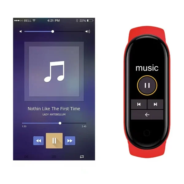 M6 Smart Watch Bluetooth Smartwatch para esporte ou uso pessoal - Imagem 4
