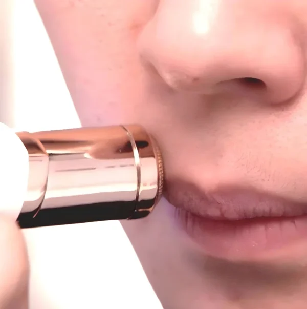 Depilador Batom Portátil Facial Buço Rosto Aparador Pelos USB - Imagem 6