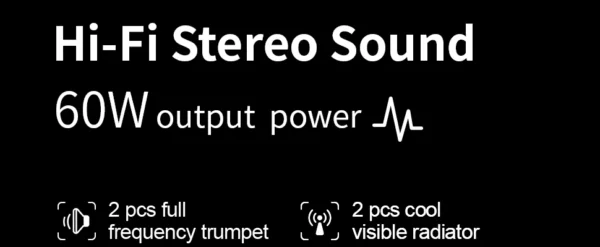 Bluetooth Speaker 60W Bluetooth - Imagem 10
