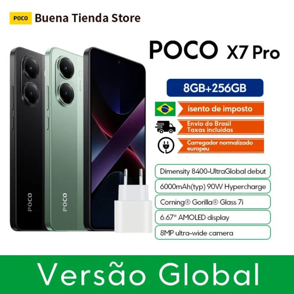 POCO X7 Pro  6,67 AMOLED 6000mAh  90W NFC