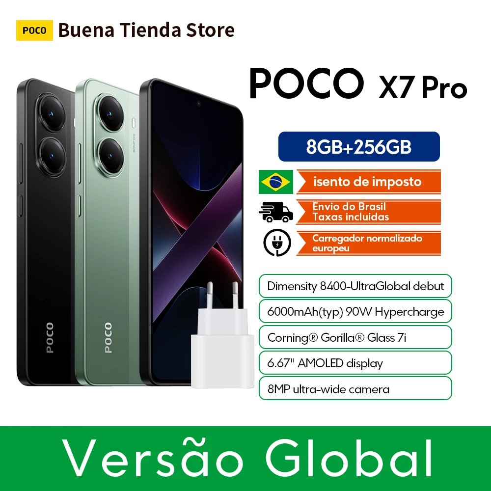 POCO X7 Pro  6,67 AMOLED 6000mAh  90W NFC
