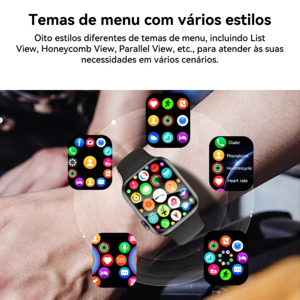 Smart watch series 9 AMOLED  NFC GPS - Imagem 16