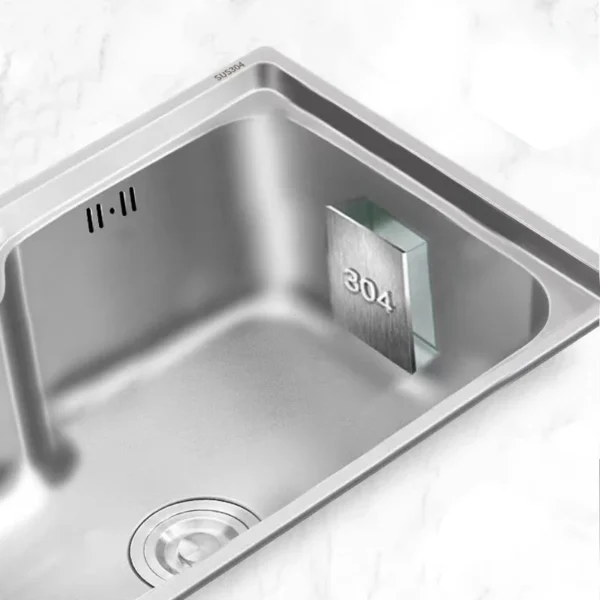 Upgrade Your Kitchen  Cuisine-Inspired Stainless Steel Sink Set - 50x40x21cm - Imagem 5