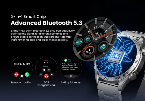 Smartwatch tela 1.58'' AMOLED Display 60Hz - Imagem 35