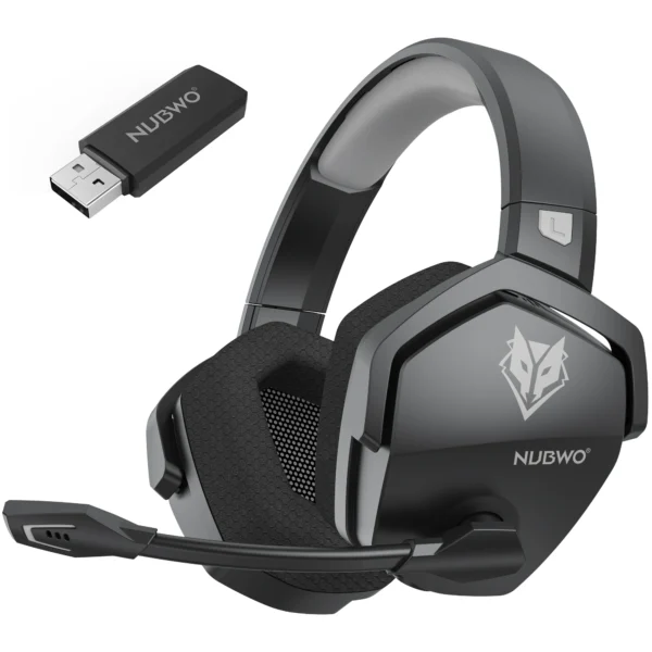 NUBWO  Gaming Headset com Microphone  2.4GHz Bluetooth 5.3 - Imagem 7