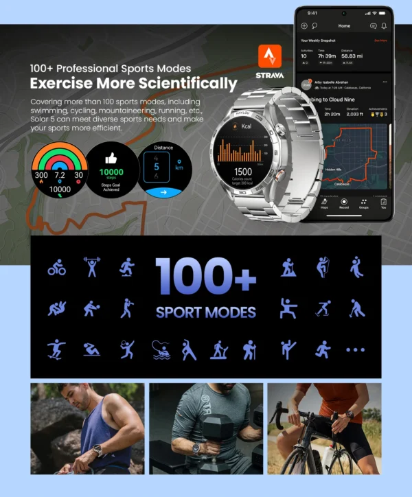 Smartwatch tela 1.58'' AMOLED Display 60Hz - Imagem 38