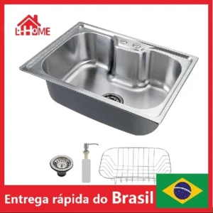 Upgrade Your Kitchen  Cuisine-Inspired Stainless Steel Sink Set - 50x40x21cm