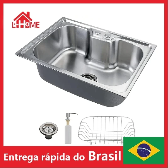 Upgrade Your Kitchen  Cuisine-Inspired Stainless Steel Sink Set - 50x40x21cm