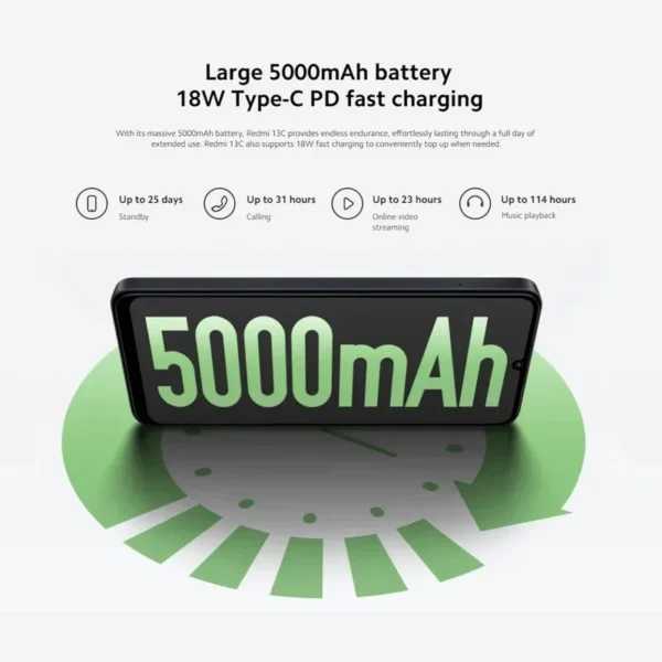 Xiaomi Redmi 13C  8RAM 256GB   90Hz 6.74" Display MIUI 14 - Imagem 5