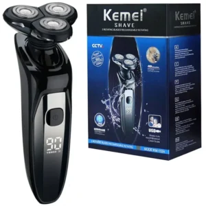Barbeador Kemei  LCD Display Electric   KM-1524 recarregável