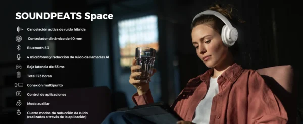 Fone de ouvido SoundPEATS Bluetooth  Wireless - Imagem 21