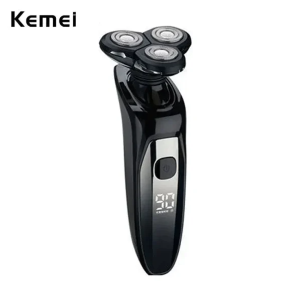Barbeador Kemei  LCD Display Electric   KM-1524 recarregável - Imagem 5
