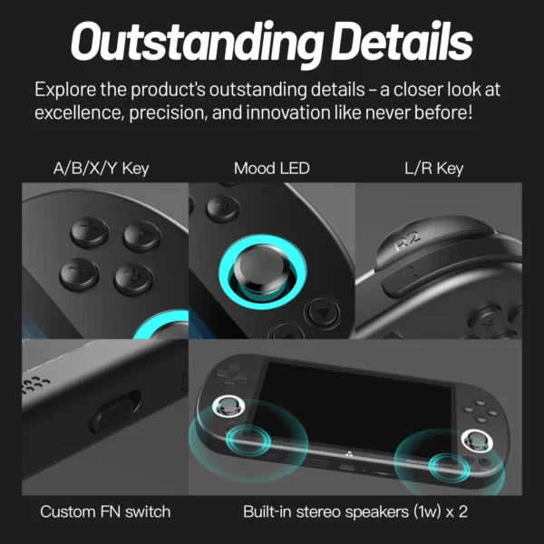 Game Console Handheld System Joystick Video Game Player - Imagem 13