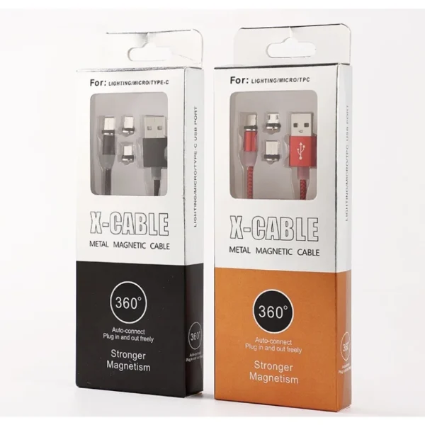 Android Type C 3 In 1 Magnetic Charger Usb Cable iPhone - Imagem 3