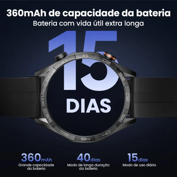 Smartwatch tela 1.58'' AMOLED Display 60Hz - Imagem 6