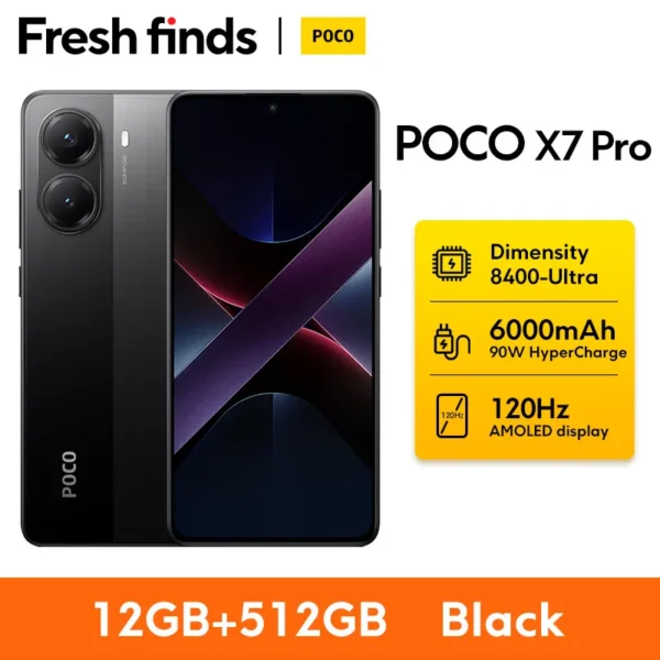 POCO X7 Pro  6000mAh  50MP camera  120Hz NFC 5G - Imagem 6